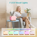 ASAKUKI Essential Oil Diffuser 700ml, Ultrasonic Aromatherapy Humidifier with Top 6 Essential Oils Set, 7 LED Colors, Timer & Auto-Off, Large Room Diffuser by TinyTreasures Baby Boutique