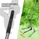 Walensee Grass Whip with Double-Edged Serrated Sharp Steel Blade Weed Grass Cutter with Soft Rubber 22-Inch Handle Cut Tall Grass and Overgrown Weeds in The Yard, Fields, and Ditches, Black,1 Pack by GreenHaven Gardens