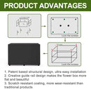 Planter Box Rectangular Block - 24×16×12IN Galvanized Steel Metal Long Box Planter Easy Installation Modern Outdoor Tall Planters All-Weather Use with Drainage Holes for Patio/Porch(Black) by GreenHaven Gardens