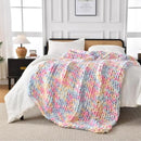 Ultra Soft Chunky Knit Blanket Throw -50x60 Hand Knitted Warm Chenille Throw Blanket, Home Decor Soft Thick Yarn Cable Knit Blanket Breathable Fleece Banket Christmas for Couch Bed Sofa Best GIF by CozyNest Decor