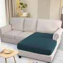 H.VERSAILTEX Super Stretch Individual Chaise Cover Sectional Couch Covers for L Shaped Sofa Both Left/Right Featuring Thick Jacquard Textured Twill Fabric (1 Piece Chaise Cover, Deep Teal) by CozyNest Decor