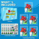 5 Bulk STEM Generator Kits for Kids, DC Motor Science Experiments, Engineering Building Projects Activities STEAM Toys, Class Educational Learning Classroom Activity, Free Energy Hand Generators Kit by TinyTreasures Baby Boutique