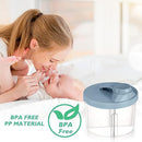 Accmor Baby Formula Dispenser On The Go, Non-Spill Rotating Four-Compartment Formula Container to Go, Milk Powder Kids Snack Container for Infant Toddler Travel Outdoor, Blue, 2 Pack by TinyTreasures Baby Boutique