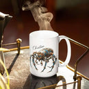Personalized Steampunk Insect Mug, Customizable Name Mechanical Character Coffee Cup 11oz, Unique Cyberpunk Design Ceramic Mug, Customized White Cup Gift For Sci-Fi Enthusiasts by CozyNest Decor