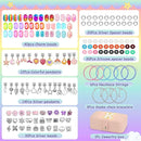Charm Bracelet Making Kit with Jewelry Case with Charm Pendant Bracelet Kit Jewelry Making DIY Art & Craft Kit for Birthday Gifts Valentine Christmas by TinyTreasures Baby Boutique