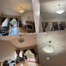 30" Modern Dining Room Chandeliers, 13-Light Clear Crystal Chandeliers, Dimmable Blown Glass Chandelier for Living Room, Round Large Chandelier for High Ceiling, Bedroom, Entryway, Staircase by CozyNest Decor