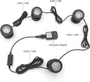 RGB Underwater Pond Lights with Timer, RGB Fountain Lights Underwater Light IP68 Waterproof, Dimmable Outdoor Landscape Lights Fish Tank Pond Fountain Garden, 4 Lights by GreenHaven Gardens