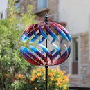 Yard Garden Wind Spinners - Large Outdoor Metal Wind Spinners Sculptures, Yard Art Lawn Garden Decor (19" W x 84" H) by GreenHaven Gardens