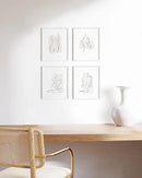 HAUS AND HUES 11x14 White Picture Frames Set of 4-11x14 White Frames Sets for Wall Collage, 11x14 Picture Frames and White Photo Frames, Wall Frame Set White and Wood Frames 11x14 (White Oak) by CozyNest Decor