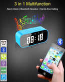 AFK Digital Alarm Clock with Bluetooth Speaker,Desk Clock for Bedrooms,Small Table Clock with Dual Alarms,Snooze,Dimmable LED Display. by TinyTreasures Baby Boutique