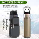 icolor Water Bottle Carrier Bag with Strap 25/32/40 oz Crossbody Bottle Holder with Phone Pocket Sling Sleeve Insulated Neoprene Water Bottle Pouch for Walking Travelling by TinyTreasures Baby Boutique