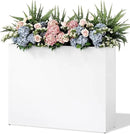 Planter Box Outdoor 38"W x 10.2"D x 30"H- Tall Rectangular Planters for Outdoor Patio/Porch, All-Weather with Anti-dumping Kit, Durable Galvanized Steel, Modern Design for Plants, Flower,Garden by CozyNest Decor