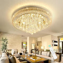 Modern Crystal Chandeliers for Living Room Ceiling Light Fixture LED Dimmable Lamp with Remote Pendant Lighting Flush Mount Ceiling Light for Dining Room Bedrooms Foyer by CozyNest Decor