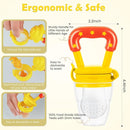 WAJIAYON Baby Fruit Feeder/Fresh Food Feeder Pacifier (3 Pack)- Infant Teething Feeders | Silicone Teether for Babies | Baby Solid Food Pacifier Essentials for Babies Toddlers Infants Kids by TinyTreasures Baby Boutique
