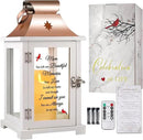 Memorial Lantern, Sympathy Gifts for Loss of Mom/Loved One, Bereavement Gifts, in Memory Loved One Lantern,Celebration Life, Funeral Lantern,Mom You Left me Beautiful Memories by CozyNest Decor