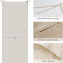 100% Linen Hanging Laundry Bag with 2 Compartments, Over the Door Laundry Hamper, Dirty Clothes Space Saving Organizer 19.7 x 47 Inches, Linen by CozyNest Decor