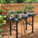 Premium Aluminum Plant Stand - Home Decor & Outdoor Garden Solution with 300 LBS Capacity, L37.8 x W11.4 x H19.7 inch by GreenHaven Gardens