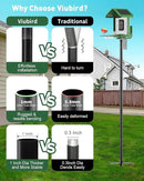Bird Feeder Pole – 60 Inch Height Bird House Pole with 1-Inch Dia Heavy Duty for Birdfeeders, Feeding Stand with Mount Kit for Outdoor, Slip-Fit Connection by GreenHaven Gardens