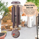Personalized Memorial Wind Chimes Outdoor, Cardinal Commemorative Gifts for Loss of Loved One, 36Inch Customized Sympathy Wind Chimes Deep Tone, Condolences Gifts for Funeral by CozyNest Decor