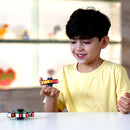 TOSY Magnet Fidget Spinner Mini - 8 Blocks, 3 in 1 Toy: Transformable Fidget Spinner, Infinity Cube, 2x2 Puzzle Cube, Stress Relief, STEM Magnet Tiles Birthday Gift for Kids/Boys/Girls/Adults, 4-Pack by TinyTreasures Baby Boutique