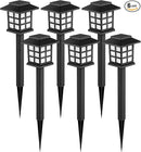 GIGALUMI Solar Outdoor Lights，6 Pack LED Solar Lights Outdoor Waterproof, Solar Walkway Lights Maintain 10 Hours of Lighting for Your Garden, Landscape, Path, Yard, Patio, Driveway by GreenHaven Gardens