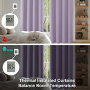 Simplebrand Ava Lilac Blackout Curtains for Bedroom 63 Inch Length 2 Panels Set, Nursery Thermal Insulated Energy Saving Rod Pocket Window Treatment Curtains Blackout Drapes, W40 x L63 Inch, Lilac by TinyTreasures Baby Boutique