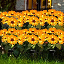 Solar Sunflower Lights 6 Pack with 36 Sunflower Solar Lights Outdoor Garden Decor Birthday Gift for Mom Women Grandma,Waterproof Solar Flower Garden Stake Lights for Yard Landscape Patio Lawn Pathway by CozyNest Decor