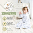Mama Cheetah Baby Sleep Sack with Sleeves, 0.5 TOG Organic Cotton Wearable Blanket and Two-Way Zipper, Swaddle Transition Long Sleeve Sleeping Bag for Newborn Infant Toddler, 18-24 Months by TinyTreasures Baby Boutique