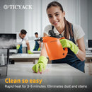 Handheld Steam Cleaner, Steam Cleaner with 16 PCS Accessory & Safety Lock, 500ML Large Capacity Natural Surface Steam for Cleaning, Multipurpose Steamer for Home, Car, Bathroom, Grease (Orange) by TinyTreasures Baby Boutique