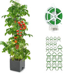 Raised Garden Bed, Planter Boxes with Trellis 58.3'' Tomato Planters for Climbing Vine Vegetables Flowers Plants Self Watering Tomatoes Cage for Outdoor Patio Greenhouse by GreenHaven Gardens