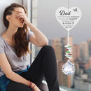 Memorial Suncatcher Gifts for Loss of Dad, Sympathy Gifts for Loss of Dad, Dad in Heaven Memorial Crystal Suncatcher for Window Home Decor (Dad) by GreenHaven Gardens