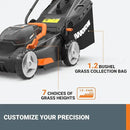 WORX 40V 17" Cordless Lawn Mower for Small Yards, 2-in-1 Electric Mower Cuts Quiet, Compact & Lightweight Push Lawn Mower with 7-Position Height Adjustment – 2 Batteries & Charger Included by GreenHaven Gardens