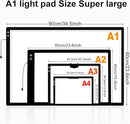 elice A1 Rechargeable Diamond Art Light Board (35.4''x 23.6''), Extra Large Wireless LED Light Box for Tracing and Drawing, 3-Color Light Modes Light Pad, 6000 mAh Battery Light Table for Artists DIY by TinyTreasures Baby Boutique