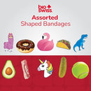 BioSwiss Bandages, Assorted Animal, Fun, and Food Shaped Self Adhesive Bandage, Latex Free Sterile Wound Care, 300 Count by TinyTreasures Baby Boutique