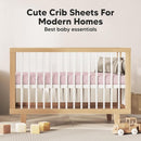 KeaBabies 2-Pack Organic Crib Sheets for Boys, Girls - 52x28 Fitted Crib Mattress Sheet Neutral, Breathable Jersey Cotton Cover for Baby Bed, Toddler Mattress, Soft & Cute Prints (Pastel) by TinyTreasures Baby Boutique