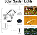 Multicolour-4Pack 32LED Firefly Multicolour Changing Lights,Garden Solar Lights Outdoor Decorative,Yard Waterproof Solar (Multicolour-4pcs) by GreenHaven Gardens