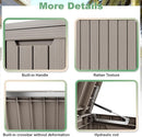 DRATO 80 Gallon Large Deck Box, Outdoor Storage Box for Patio Furniture, Patio Cushions, Gardening Tools, Pool Supplies 480lbs Weight Capacity,Waterproof Resin Storage Boxes by CozyNest Decor