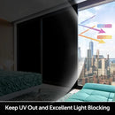 HIDBEA Mirror Blackout Window Film,100% Light Blocking Room Darkening Window Privacy Film,Mirror Glass Window Film Heat Control,Removable Window Cover Tint for Day Sleep(Mirror Black,23.6in x 6.5ft) by CozyNest Decor