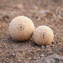 Travel Cork Massage Ball | Lightweight, Sustainable Alternative to Lacrosse Ball for Muscle Pain Relief (2 Piece Assortment, Sanded Cork) by CozyNest Decor