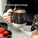 Hasense Ceramic Coffee Mugs Set, 15 oz Large Coffee Cups Set of 4, Tea Cups with Handle for Men and Women, Latte Mugs for Coffee, Tea, Milk, Hot Chocolate, Microwave Dishwasher Safe, Black by CozyNest Decor