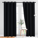 NICETOWN Black Out Curtains for Bedroom 84 inches Long - Light Reducing Thermal Insulated Solid Grommet Curtains/Panels/Drapes for Living Room (Set of 2, W52 x L84) by TinyTreasures Baby Boutique