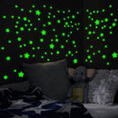 Glow in The Dark Stars for Ceiling, Luminous Wall Sticker, Kids Bedroom Wall Decal, Sticky Fluorescence Star, Gift for Boys and Girls (Green) by TinyTreasures Baby Boutique