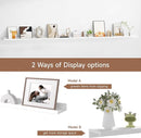 Floating Picture Ledge Shelves for Wall Set of 2, 95 Inches Picture Ledge Shelf with Long Large Nursery Book Shelf for Toys Storage Kids Bookshelf Wall Mounted Living Room Bedroom Decor Frames, White by TinyTreasures Baby Boutique