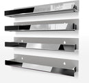 4 Pack 15 Inch Black Reflective Acrylic Shelves, Black Floating Shelves, Modern Sunglasses Essential Oil Picture Ledge Display Toy Storage Shelf by TinyTreasures Baby Boutique
