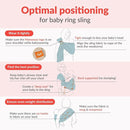 Mamaway Baby Ring Sling Carrier - Newborn and Toddler Sling (Supports up to 165lbs), IHDI Certified, Rayon & Linen Made, Soft & Breathable, Nylon 66 Safety Rings, Storage Pocket Design, Charcoal by TinyTreasures Baby Boutique