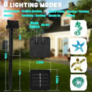 JASHIKA Solar Power Outdoor Coastal String Lights Garden Fence by GreenHaven Gardens