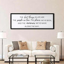 The Best Things in Life Framed Wall Art, 32''×12'' Rustic The Best Things in Life Sign for God Jesus Christ Prayer, Horizontal Holy Inspirational Family Home Decor by CozyNest Decor