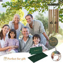 Wind Chimes for Outside, Large Outdoor Windchimes with Engraved Tree of Life, Premium Tuned Metal Chimes for Mother/Grandma, Home & Garden Decor with Soothing Tone by CozyNest Decor