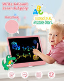 KOKODI 15 Inch LCD Writing Tablet with Anti-Lost Stylus, Erasable Doodle Board Colorful Toddler Drawing Pad, Car Travel School Games Toys for 3 4 5 6 7 8 Kids, Birthday Gift for Girls Boys Pink by TinyTreasures Baby Boutique