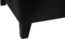 Joveco Storage Ottoman Bench, 51" Rectangle Long Bench, for Bedroom, End Foot of Bed, Living Room, Entryway, Line Black by CozyNest Decor